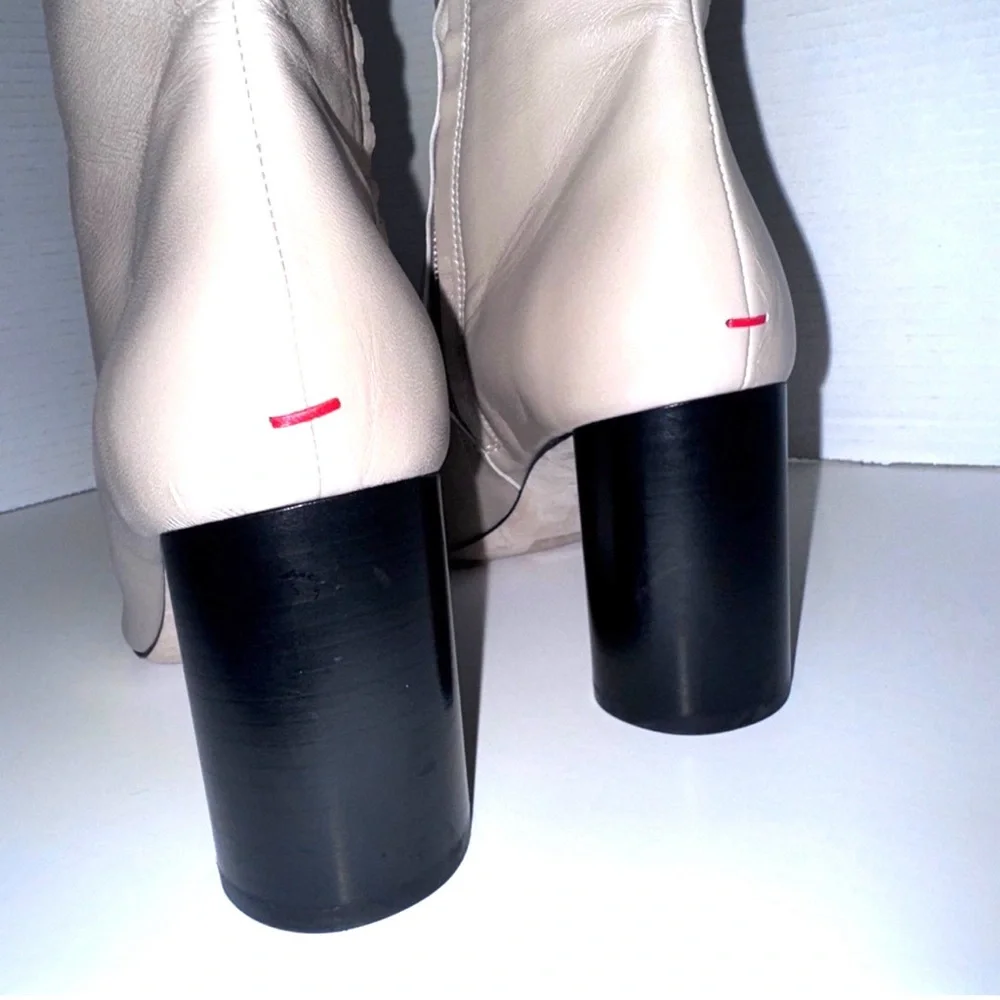Aeyde Alena Taupe Leather Ankle Boots 42=11